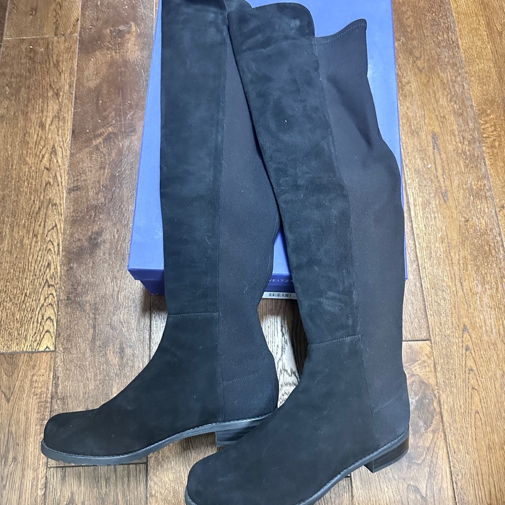 Stuart Weitzman Black Over-the-Knee Boots